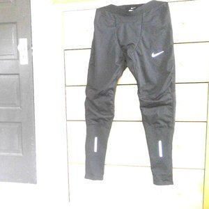 Nike Shield Women Size S Black Running Leggings
